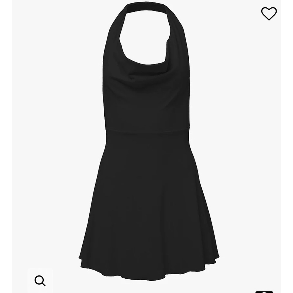 NWT weworewhat halter cowl mini dress in black. Size medium.